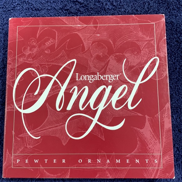 Longaberger set of 4 pewter Angel ornaments - Picture 2 of 5